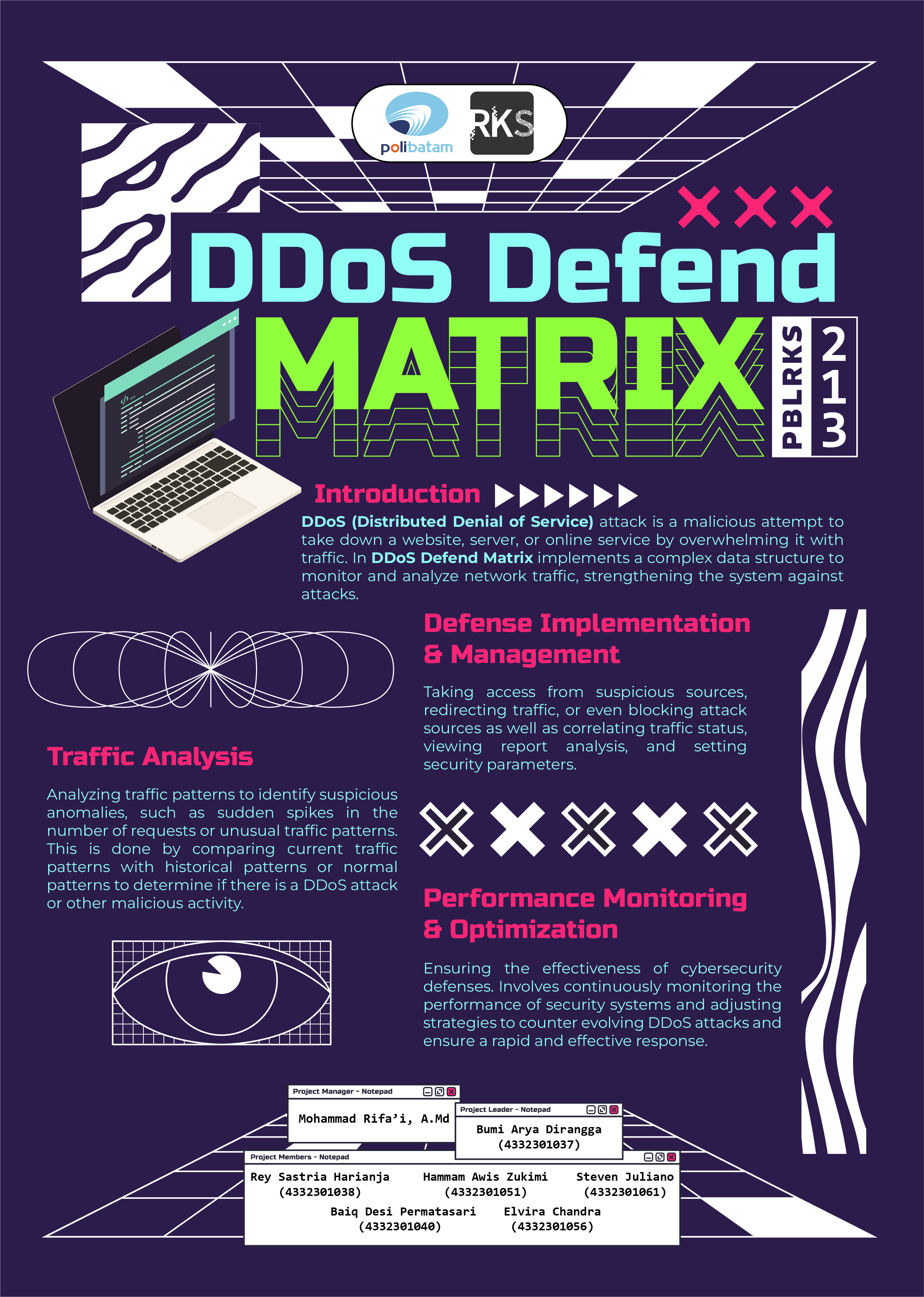 DDoS Defend Matrix | Polibatam's Mini Project Based Learning
