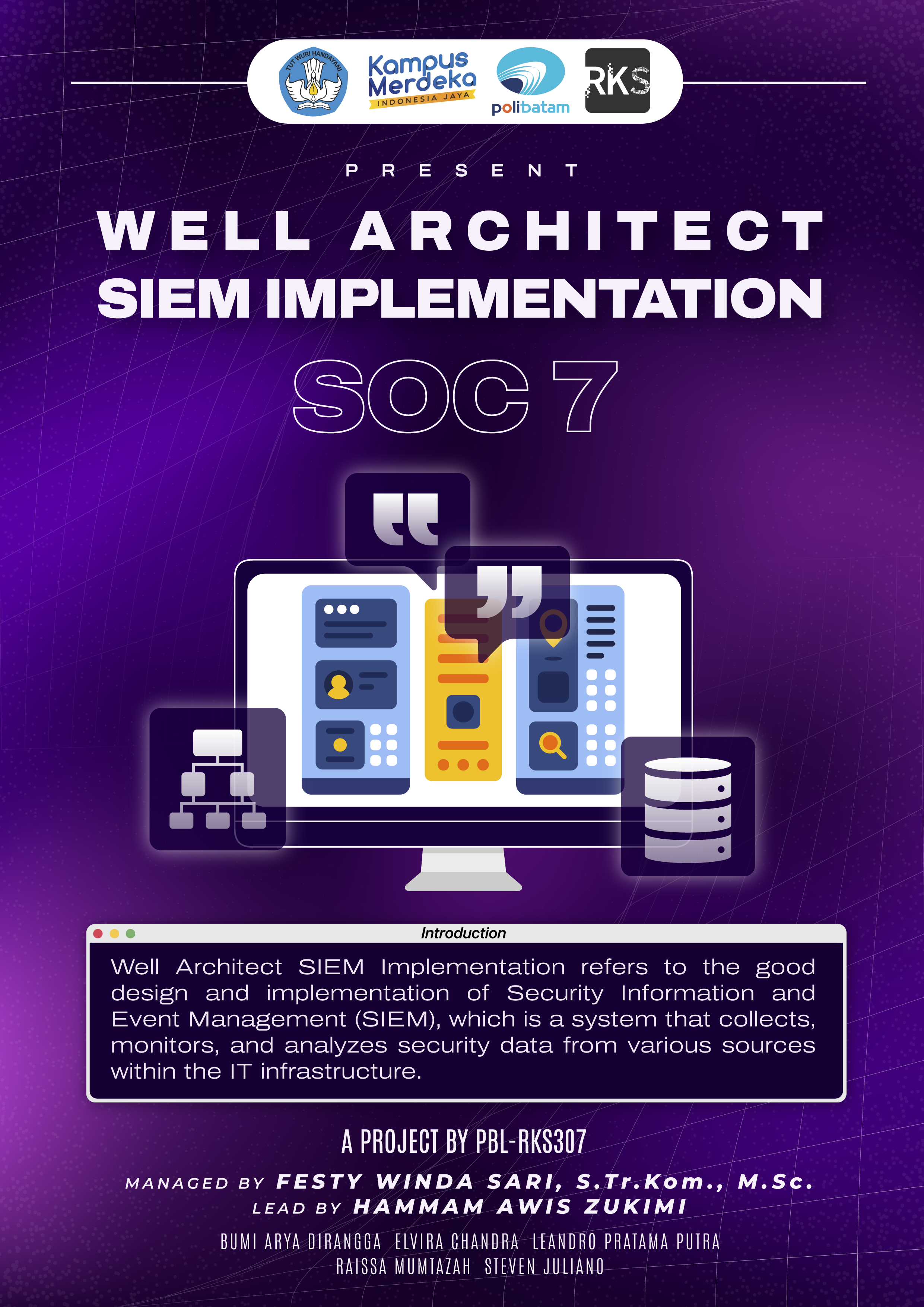 Well Architect SIEM Implementation | Polibatam's Project Based Learning